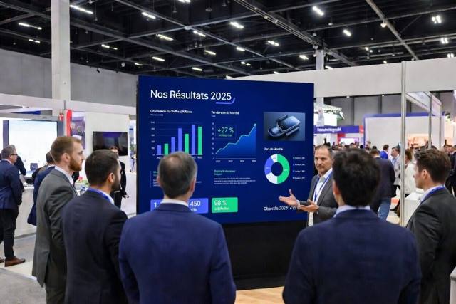 Mur LED sur-mesure pour salons et stands d'exposition – Écran LED Pro